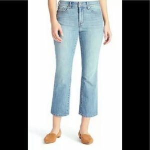 Chaps Ladies Jeans Mid Rise Crop Kick Mereen 6/28